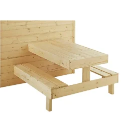 Caseta de madera infantil con mesa de picnic Tiana*SOULET New
