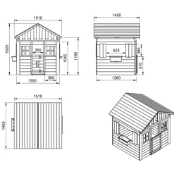 Sale Casita de madera Lollipop XL Blanca Casas