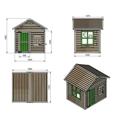 Casita elevada de madera Flam*MASGAMES New