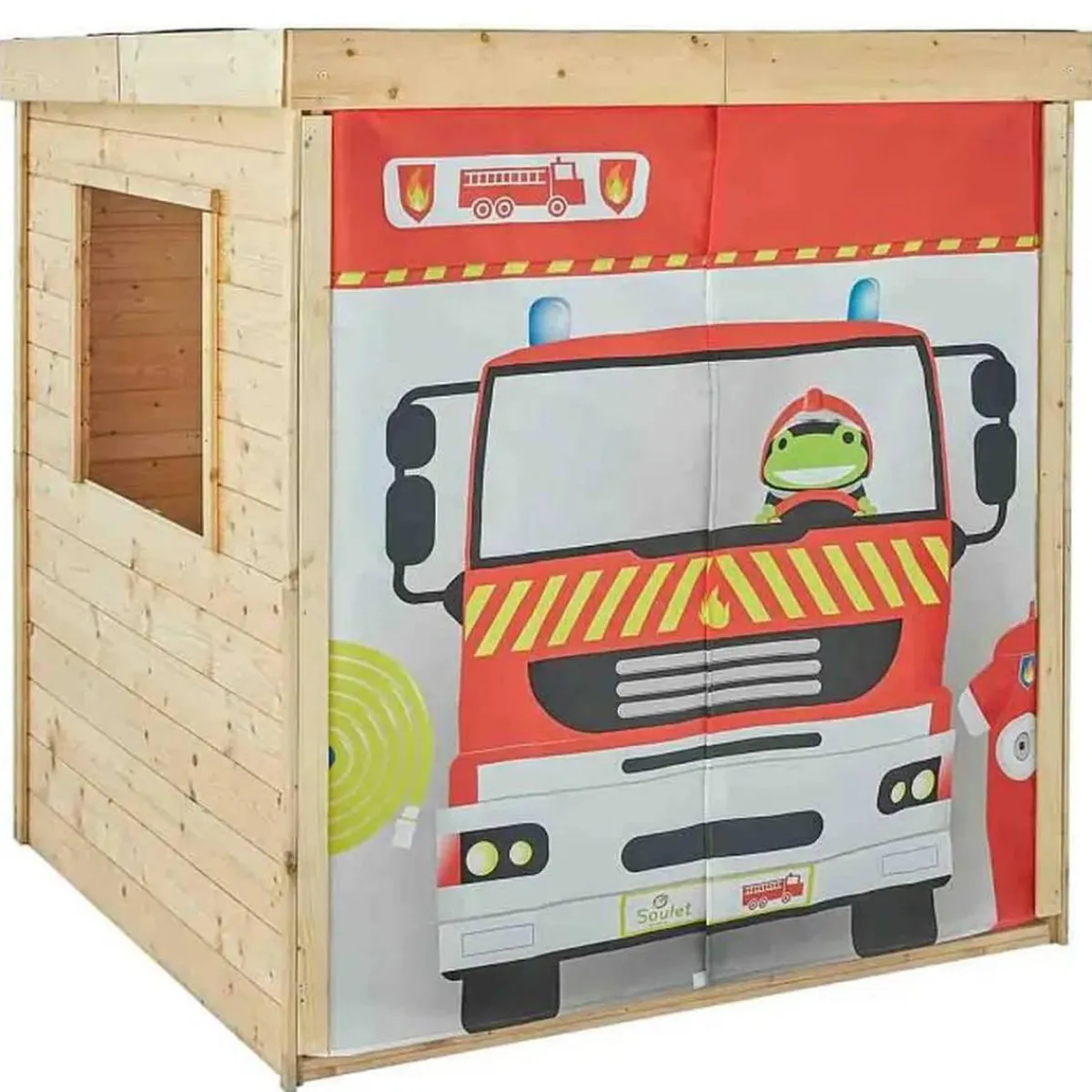 New Casita infantil de madera Bombero Casas