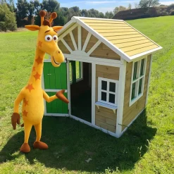 Casita infantil Visby de madera Verde*MASGAMES Outlet