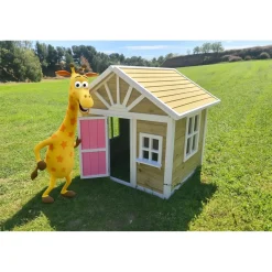 Casita infantil Visby de madera Rosa*MASGAMES Online