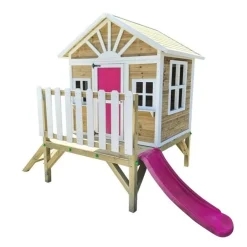 Casita Visby elevada 60 cm Rosa*MASGAMES Discount