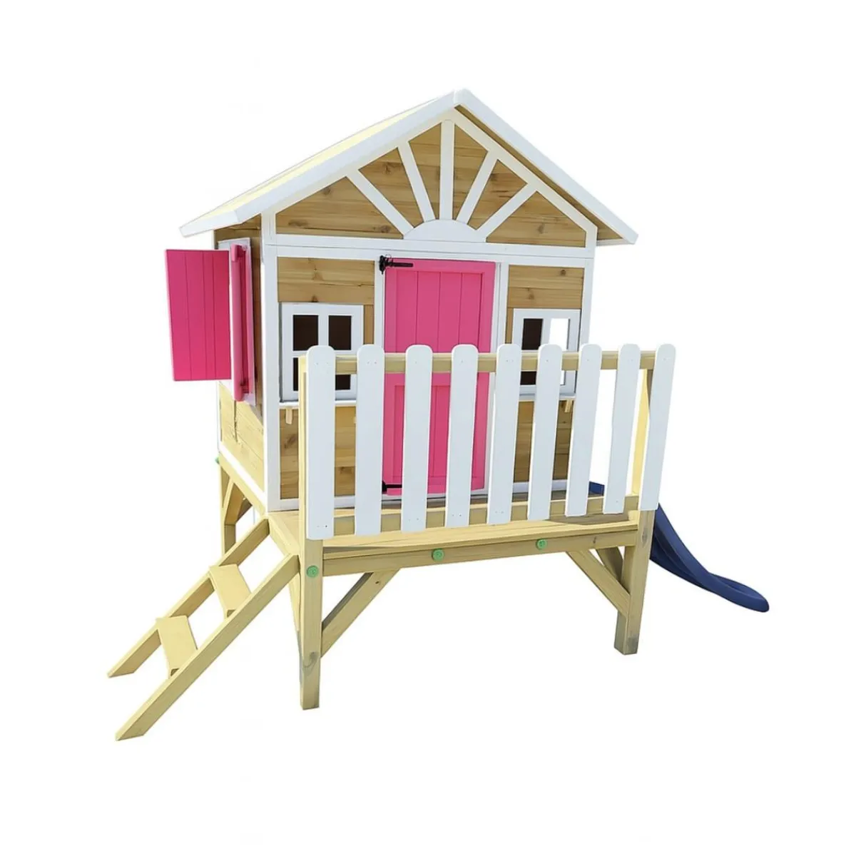 Casita Visby elevada 60 cm Rosa*MASGAMES Discount
