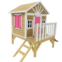 Casita Visby elevada 60 cm Rosa*MASGAMES Discount