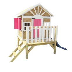 Casita Visby elevada 60 cm Rosa*MASGAMES Discount