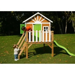 Casita Visby elevada 90 cm Verde*MASGAMES Hot