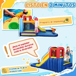Sale Castillo hinchable 5 en 1 con piscina y tobogán Castillos Hinchables