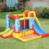 Castillo Hinchable Cohete con piscina, 2 toboganes, minimuro de escalada y cama de salto 330 cm*OUTSUNNY Discount