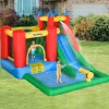 Castillo Hinchable con piscina, tobogán, muro de escalada y cama de salto 330 cm*OUTSUNNY Sale