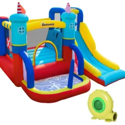 Castillo Hinchable con tobogán 265 cm*OUTSUNNY