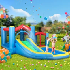 Castillo inflable 5 en 1 con tobogán y piscinas*AIYAPLAY Discount