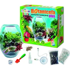 Best Toys - Terrario educativo con luz y libro guía Botani Plus ㅤ Steam