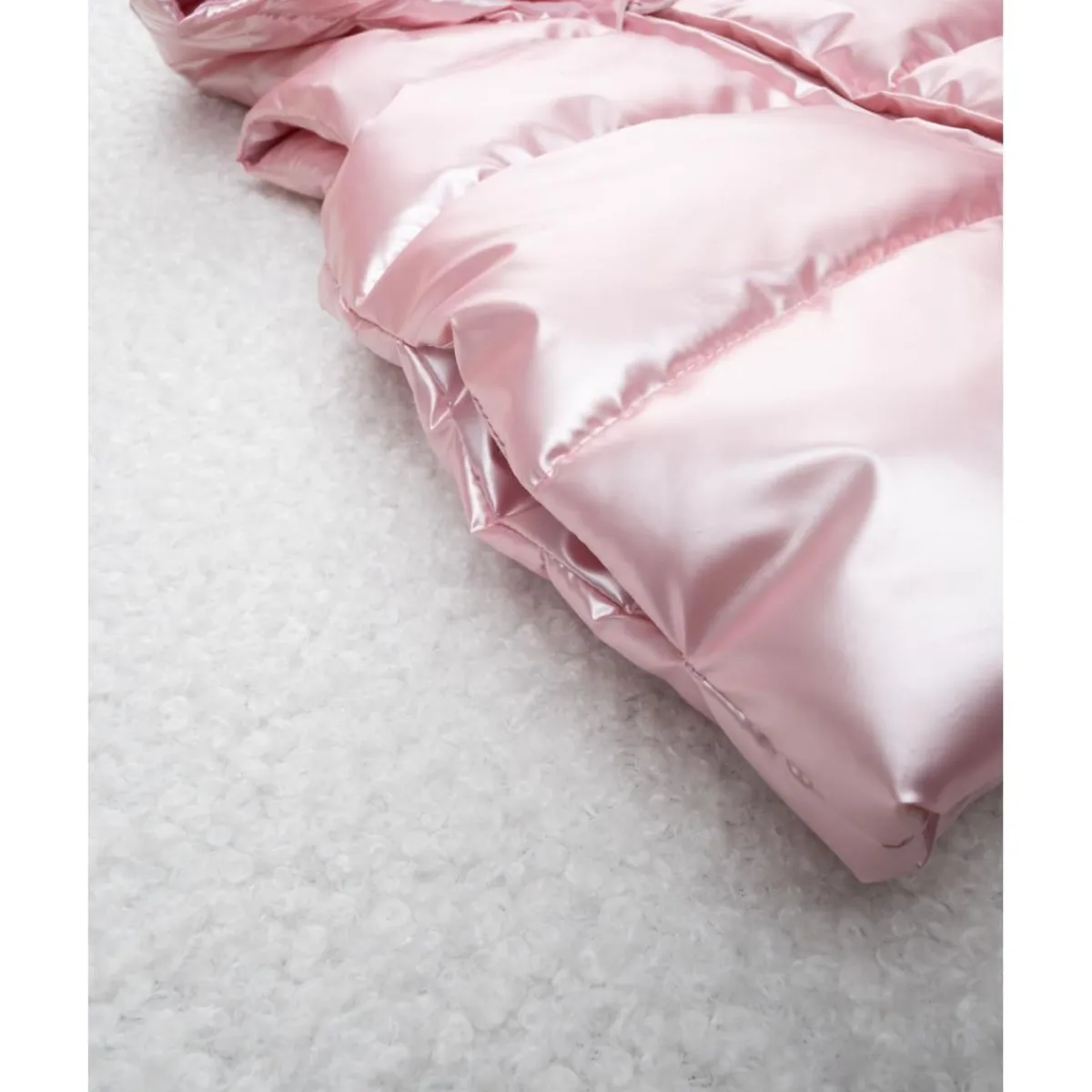 Chaleco acolchado rosa con capucha para niña Niña·Bebé Niña 3-36 Meses|Bebé Niña 3-36 Meses·Jerséis Y Cardigans