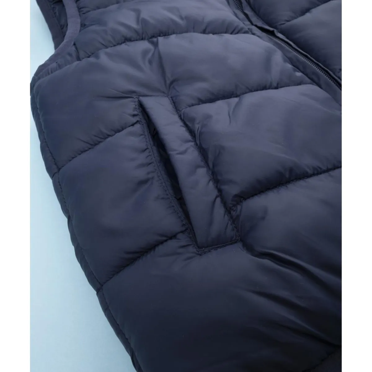 Chaleco infantil bicolor azul y verde*Prenatal Hot