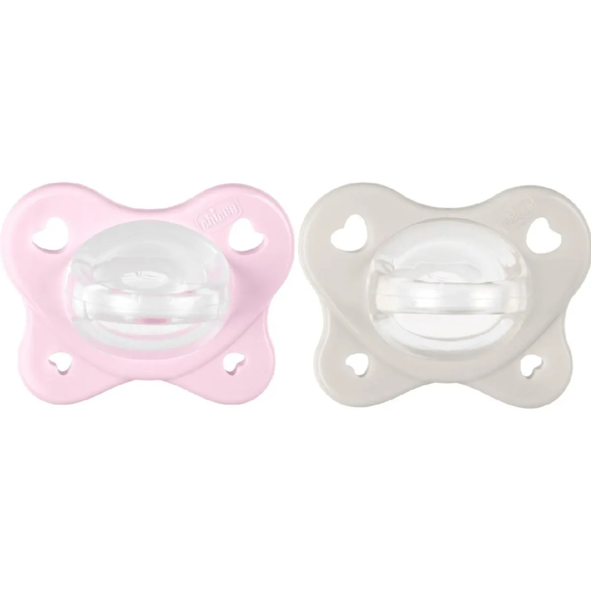 - Pack 2 chupetes Physio Dual Soft rosa y beige (2-6m)*CHICCO Best