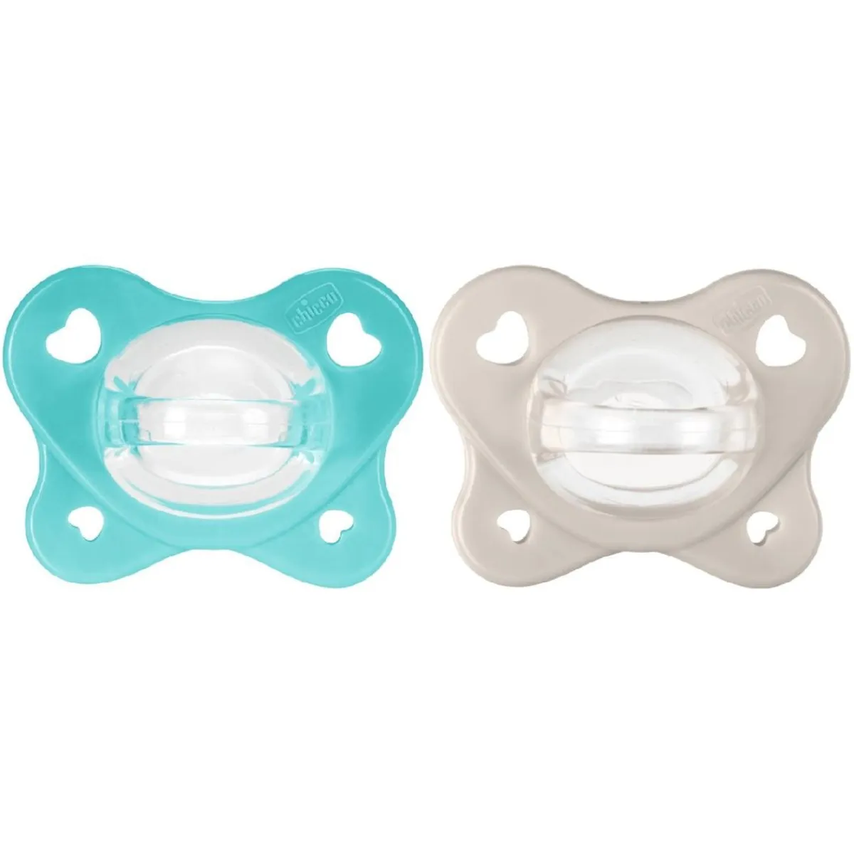 - Pack 2 chupetes Physio Dual Soft azul y beige (6-16m)*CHICCO Outlet