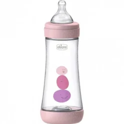 - Biberón de flujo rápido 300 ml rosa*CHICCO Outlet