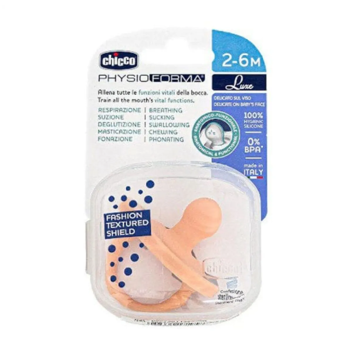 - Chupete PhysioForma Luxe 2-6M - Naranja*CHICCO