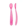 - Cuchara de silicona rosa*CHICCO