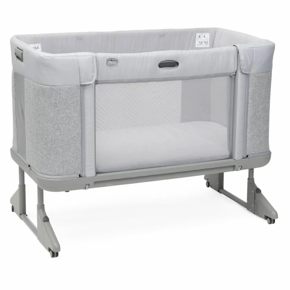 - Cuna de colecho Next2Me Forever Ash Grey Cross Collection*CHICCO New