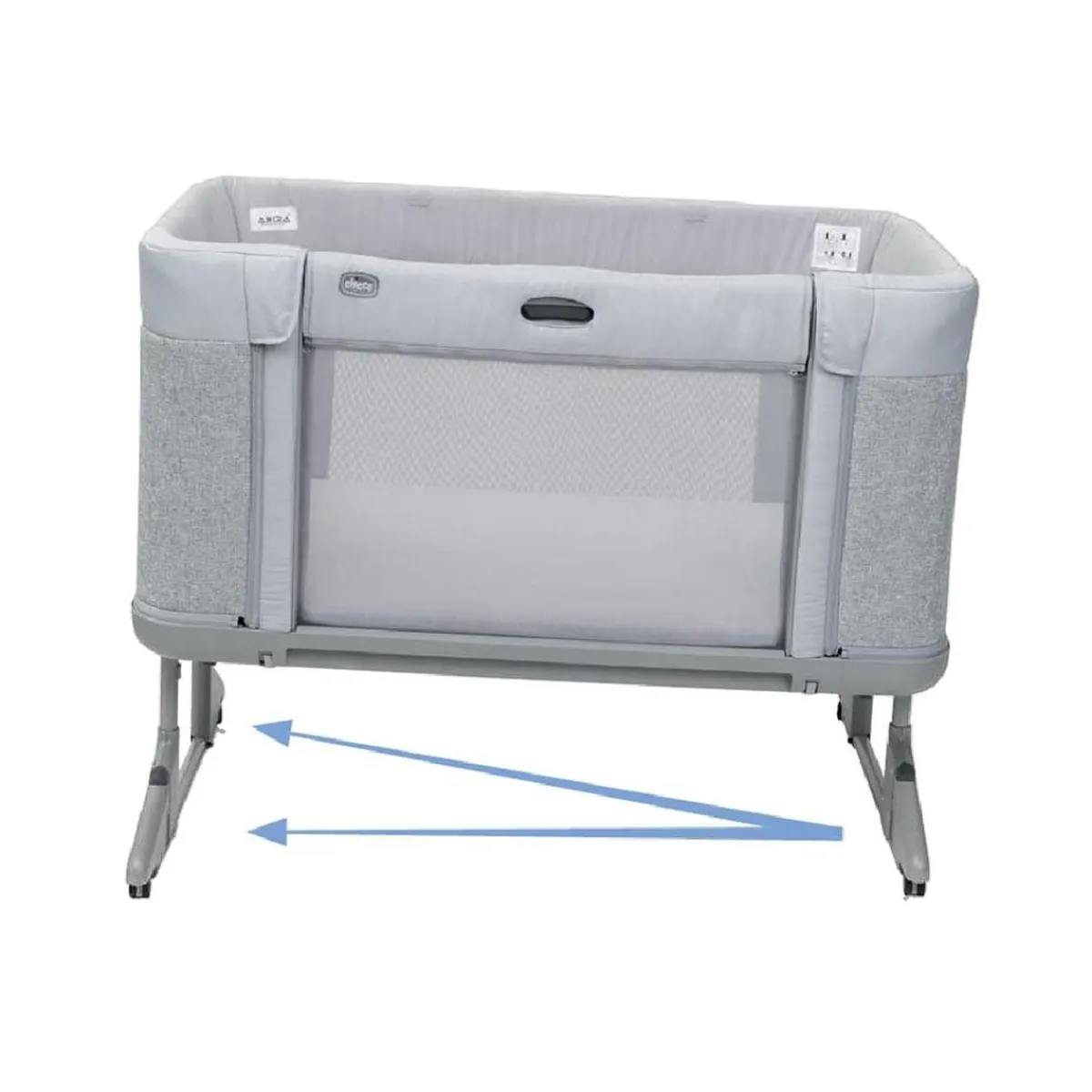 - Cuna de colecho Next2Me Forever Ash Grey Cross Collection*CHICCO New