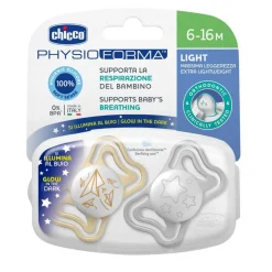 - Pack 2 Chupetes Physio Light Glow 6-16m*CHICCO Sale
