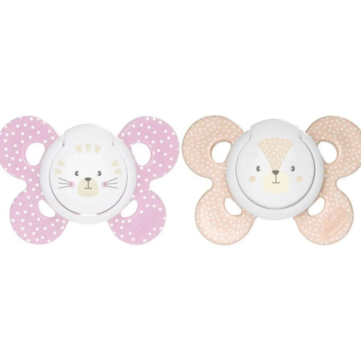 - Pack 2 Chupetes Physio Comfort silicona 6-16M Rosa*CHICCO
