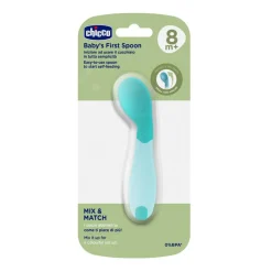 Hot - Primera Cuchara Inclinada 8M - Azul Preparación Comida Y Accesorios·Platos Y Cubiertos Infantiles