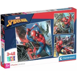 Best - 3 puzzles 48 piezas - Spiderman Juegos Y Puzzles