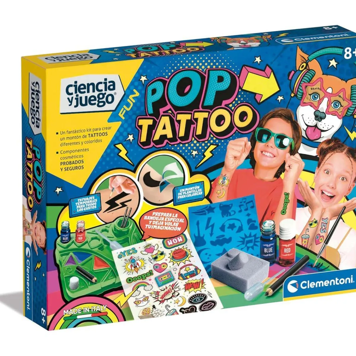 - Ciencia y Juego Tatuajes Pop Infantil de ciencia ㅤ*CLEMENTONI Online