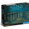 - Colección de Museo - Noche Estrellada sobre el Ródano - Puzzle de 1000 piezas para adultos, arte, rompecabezas, pinturas famosas, hecho en Italia, multicolor ㅤ Juegos Y Puzzles