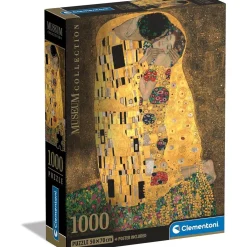 - Colección Museo - El beso - Puzzle de 1000 piezas, Arte y Pinturas Famosas ㅤ*CLEMENTONI Hot