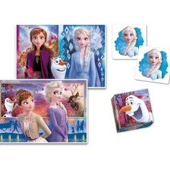 Sale - Frozen - Edukit 4 en 1: Puzzle de 48 piezas, juego de memoria y 6 cubos educativos ㅤ Juguetes Educativos Y Libros|Juegos Y Puzzles