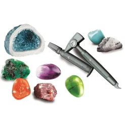 - Juego educativo de ciencia: Minerales y geodas multicolor, tamaño mediano*CLEMENTONI