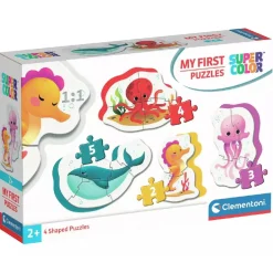 - Mis primeros Puzzles Progresivos 3-6-9-12 - Vida Marina Juegos Y Puzzles