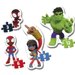 - Mis primeros Puzzles Progresivos 3-6-9-12 - Spidey y su Superequipo Juegos Y Puzzles