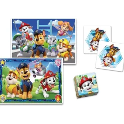 Hot - Patrulla Canina - Edukit 4 en 1 con puzzle y juego de memoria Patrulla Canina ㅤ Friki Zone|Juguetes Educativos Y Libros