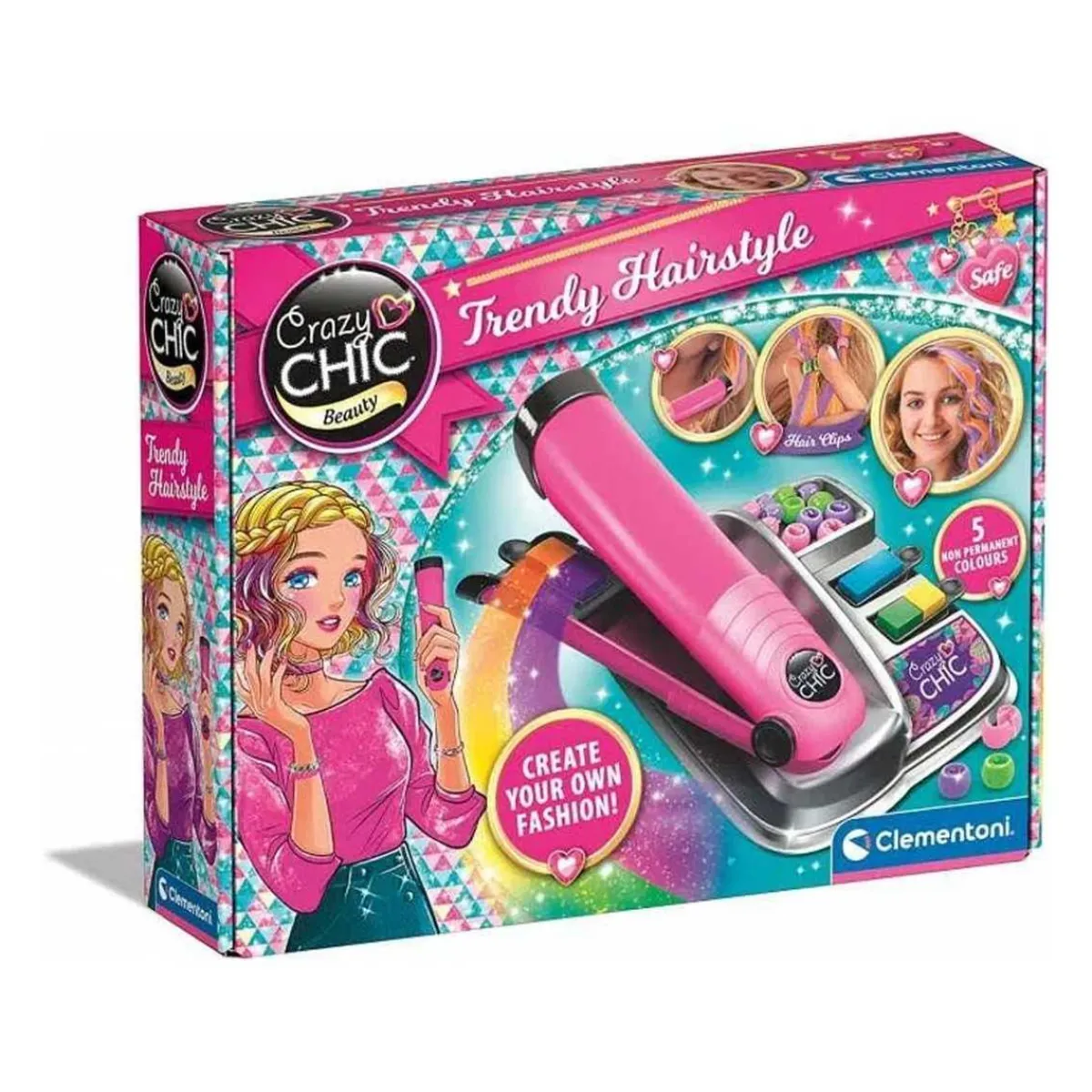 Sale - Peluquería creativa Crazy Chic con peine de tiza y placa de decoración ㅤ Estilo De Vida