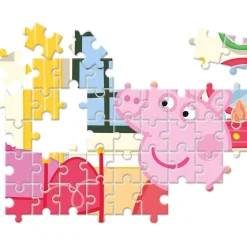 Best - Peppa Pig - Puzzle Infantil Multicolor 10 en 1, de distinto tamaño para montar progresivamente ㅤ Juegos Y Puzzles