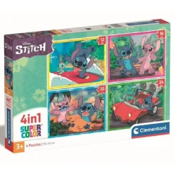 - Puzzle 4 en 1 Stitch*CLEMENTONI Sale
