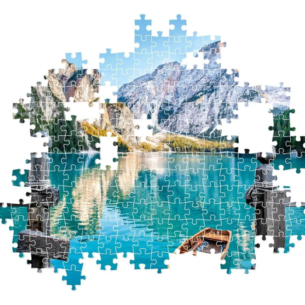 - Puzzle 500 piezas High Quality Collection - Braies Lake*CLEMENTONI New