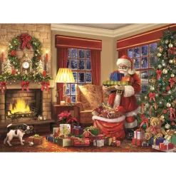 Outlet - Puzzle 1000 piezas - Visita de Papá Noel Juegos Y Puzzles