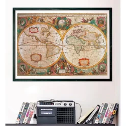 - Puzzle de 1000 piezas con Mapa antiguo, fabricado en Italia ㅤ*CLEMENTONI Outlet