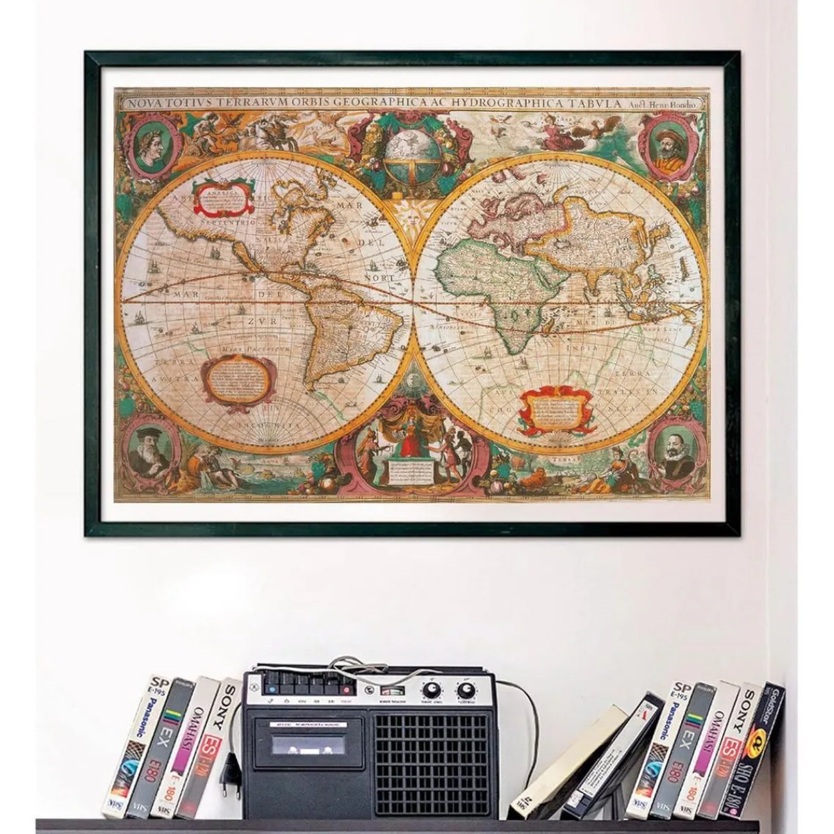 - Puzzle de 1000 piezas con Mapa antiguo, fabricado en Italia ㅤ*CLEMENTONI Outlet