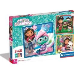 Sale - Puzzle Gabbys Dollshouse 3x48 ㅤ Juegos Y Puzzles