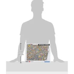 Sale - Puzzle ilustrado de 1000 piezas imposible Juegos Y Puzzles
