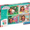 - Puzzle infantil 4 en 1: Casa de Muñecas de Gabby, 12-24 piezas, tamaño único ㅤ*CLEMENTONI Online