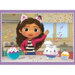 - Puzzle infantil 4 en 1: Casa de Muñecas de Gabby, 12-24 piezas, tamaño único ㅤ*CLEMENTONI Online