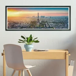 Best - Puzzle panorámico de 1000 piezas, paisajes de ciudades, Skyline de París ㅤ Juegos Y Puzzles